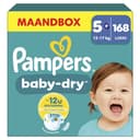 Pampers Baby-Dry Luiers Maat 5+ – Maandbox 168 Luiers