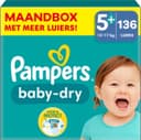 Pampers Baby Dry - Maat 5+ - 136 Luiers