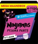 Pampers Pyjama Pants Nacht - Meisje - 4/7 jaar - Mega Maandbox - 120 luierbroekjes