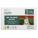 Naty babyluiers - plantaardige, milieuvriendelijke luiers, zeer geschikt voor de gevoelige babyhuid en helpen doorlekken te voorkomen (maat 2, 132 stuks)