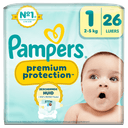 Pampers Premium Protection luiers maat 1 2-5 kg 26 stuks